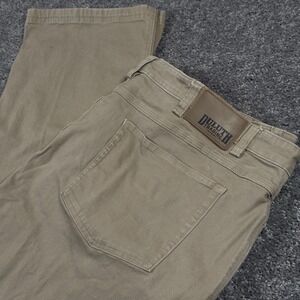 Duluth Trading Co Pants Mens 45x31 Flex Fire Hose Relaxed Fit Work Tan